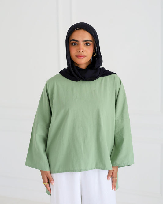 Whisper top - Olive