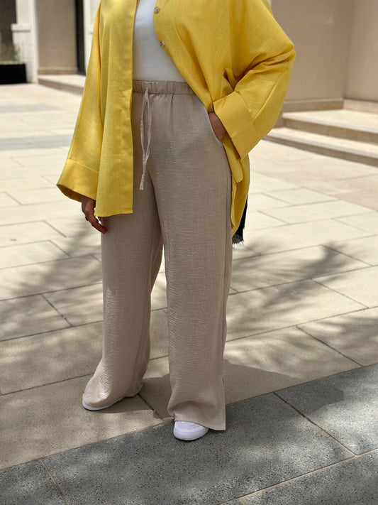 Naomi Pant -Beige