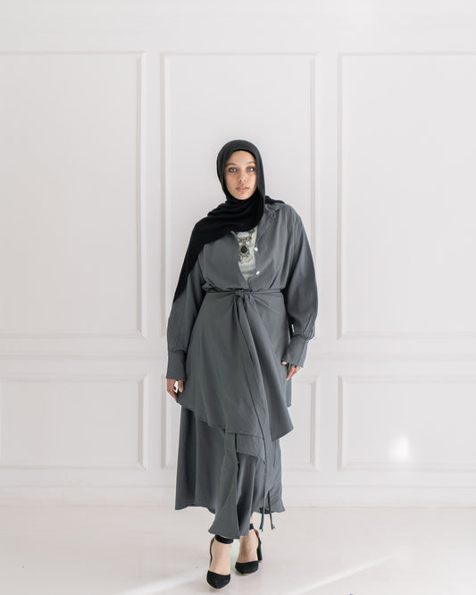 Ontha Shirt Dress - Grey